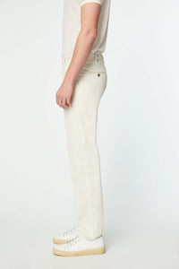 Garment-dyed elton pants in white white