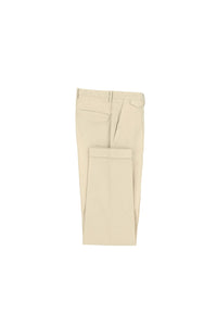 Garment-dyed phil pants in white beige
